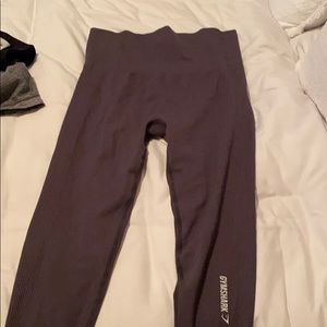 Grey gym shark leggings